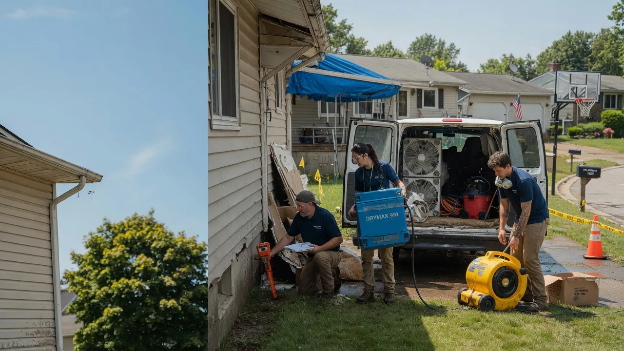 Ceiling Leak Cleanup in Sharpsville, PA near me