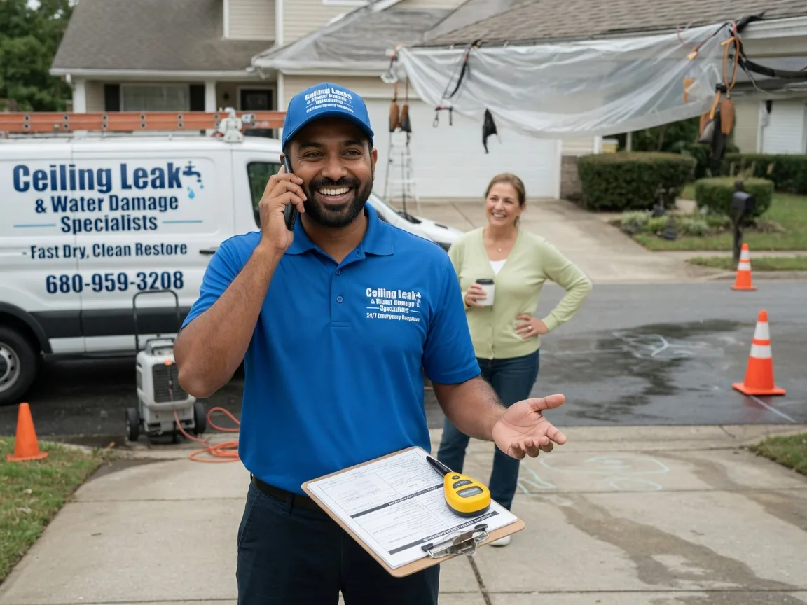 Ceiling Leak Cleanup Sharpsville, PA FAQs